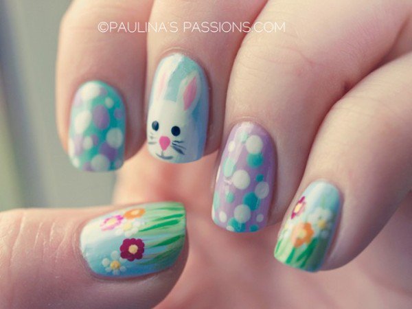 Easter Bunny Nail Art Designs