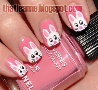 Easter Bunny Nail Art Designs