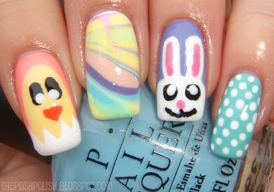 Easter Bunny Nail Art Designs