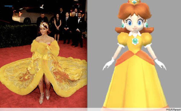 6 Rihanna Outfits That Cosplaying All The Characters of Super Mario Party