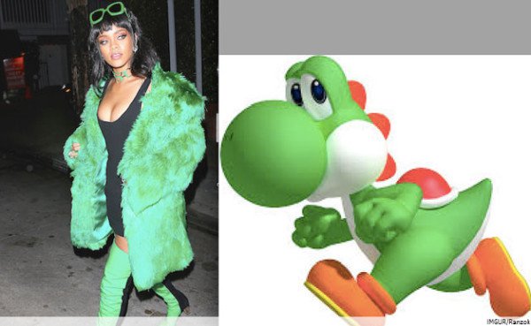 6 Rihanna Outfits That Cosplaying All The Characters of Super Mario Party