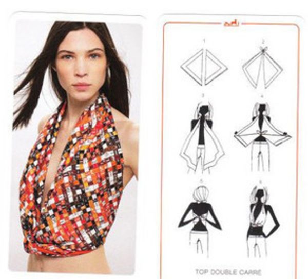 How To Wear A Scarf As A Top