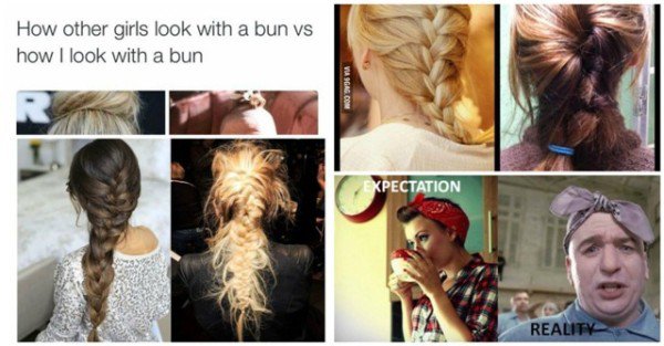 14 Expectation Vs Reality Hairstyles Everyone Can Relate To All For Fashion Design 0550