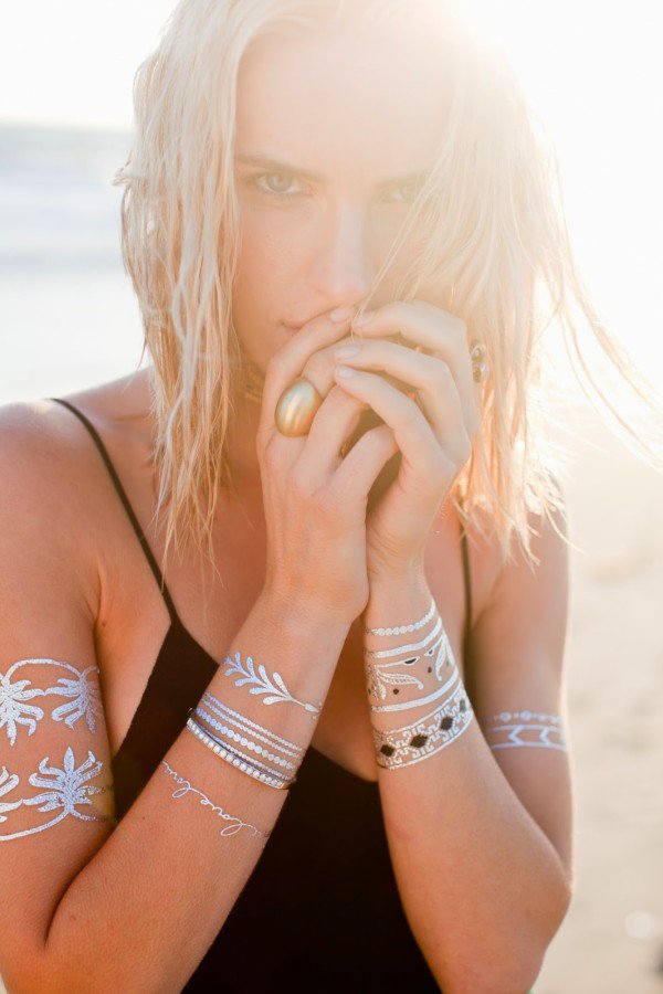 True Summer Hit   Amazing, Jewelry Inspired Metallic Temporary Tattoos