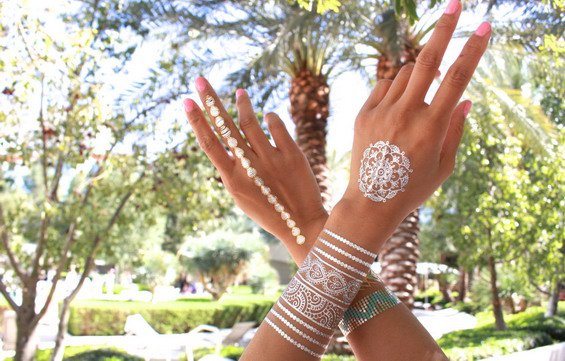 True Summer Hit   Amazing, Jewelry Inspired Metallic Temporary Tattoos