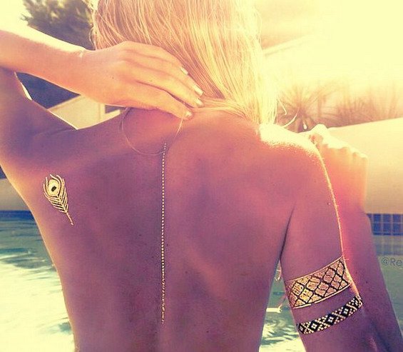 True Summer Hit   Amazing, Jewelry Inspired Metallic Temporary Tattoos