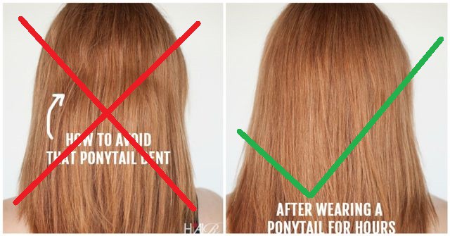 The Most Useful Trick That Every GIrls Will Love: How To Avoid The Ponytail  Dent - ALL FOR FASHION DESIGN