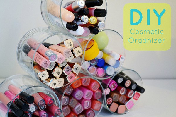 15 Smart DIY Makeup Organizers