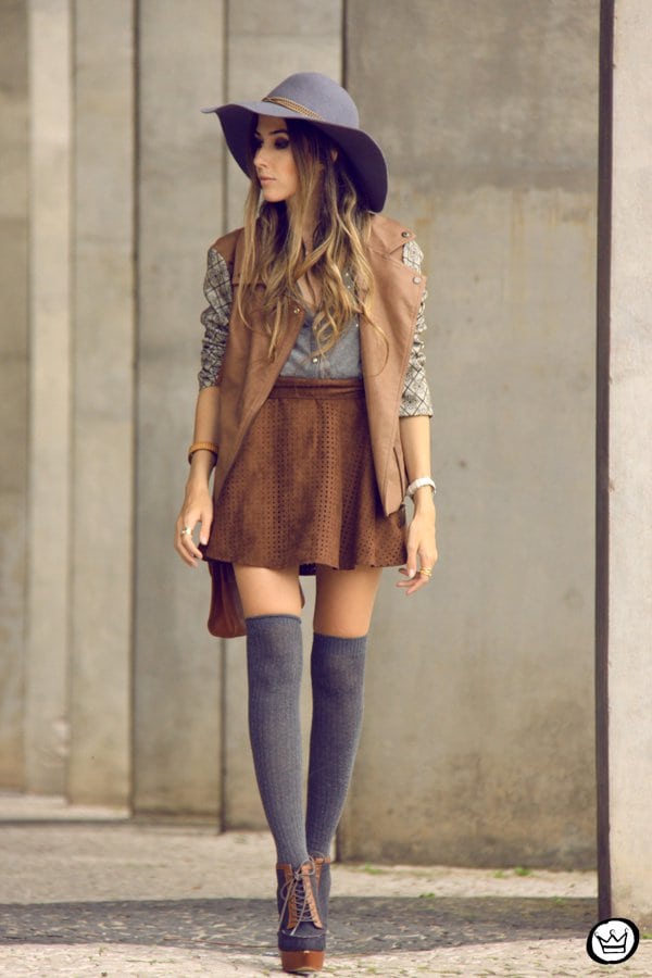 Stylish Inspirational Fall Fashion Combinations With Skirts