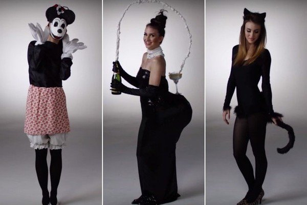 See This Woman Try on 100 Years of Spooky Halloween Costumes in 3 Minutes