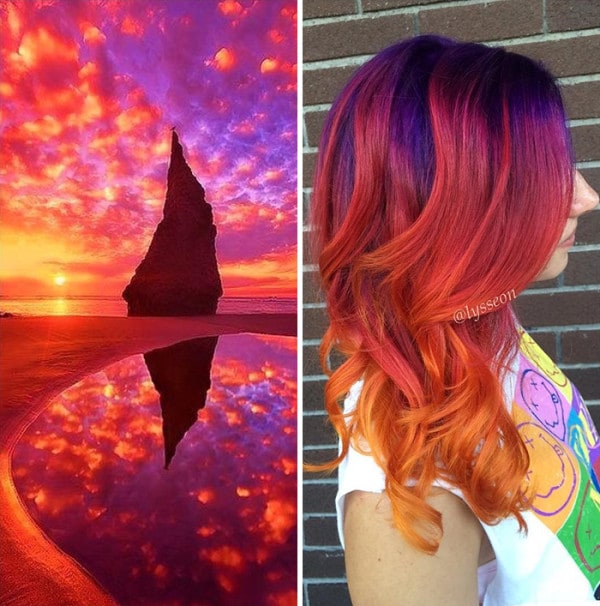 An Incredibly New Hair Color Trend Galaxy Hair You Are Going To