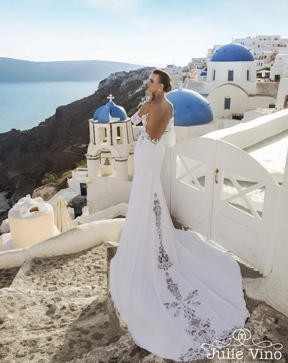 Santorini Collection: Wedding Dresses For Sensual Brides By Julie Vino