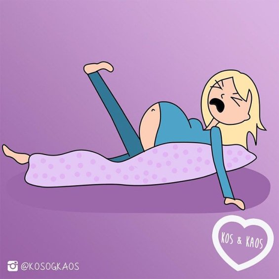 These Mom Made Hilarious Illustration On Her Everyday Pregnancy Problems