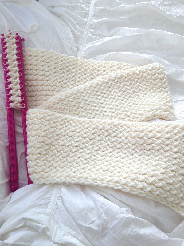 The Most Amazing Tutorial:  How To Use A Knitting Loom To Make An Infinity Scarf