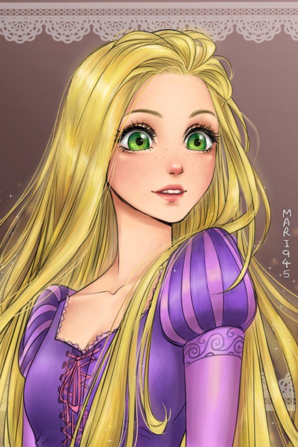 See What Disney Princesses Would Look Like If They Were Anime Characters