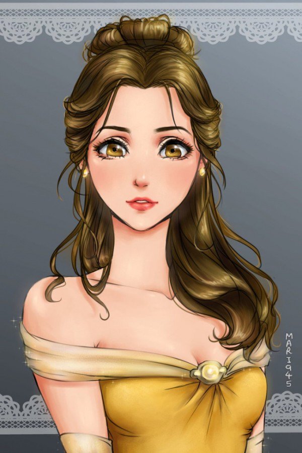 See What Disney Princesses Would Look Like If They Were Anime