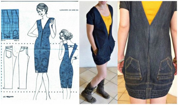 How To: Turn Your Jeans Upside Down And Transform Them Into A Fun Dress