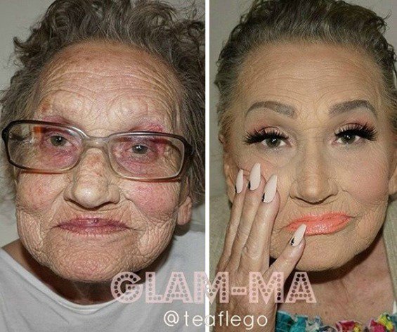 This Awesome Grandmas Makeup Transformation Will Slay Your Whole Life
