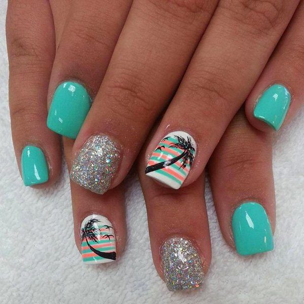 15 Super Cool Tropical Nail Art Designs For Summer