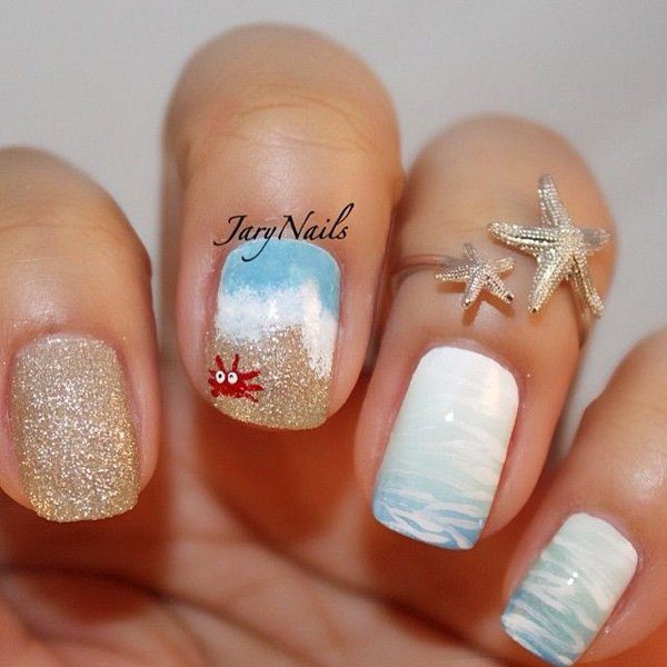 15 Super Cool Tropical Nail Art Designs For Summer