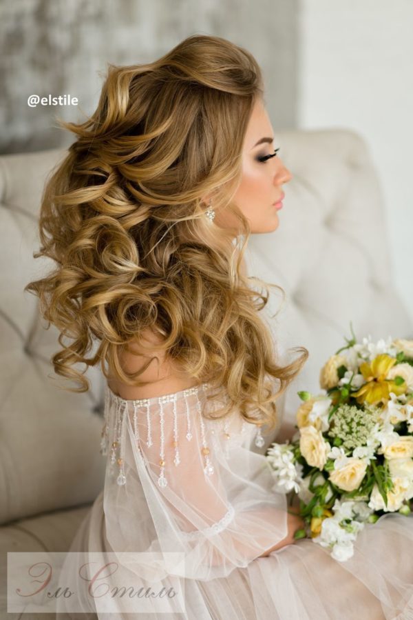 19 Sweet Fascinating and Graceful Ideas for Bridal Hairstyles