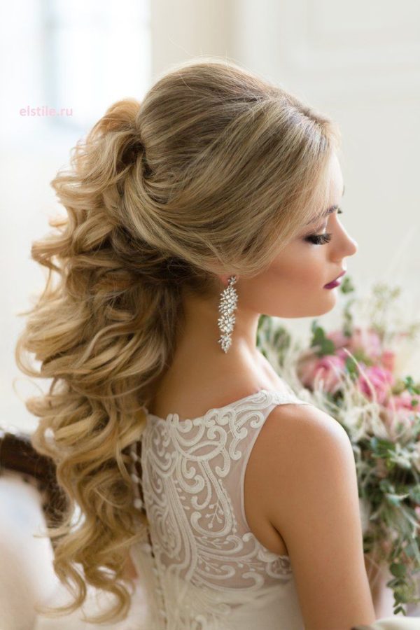 19 Sweet Fascinating and Graceful Ideas for Bridal Hairstyles