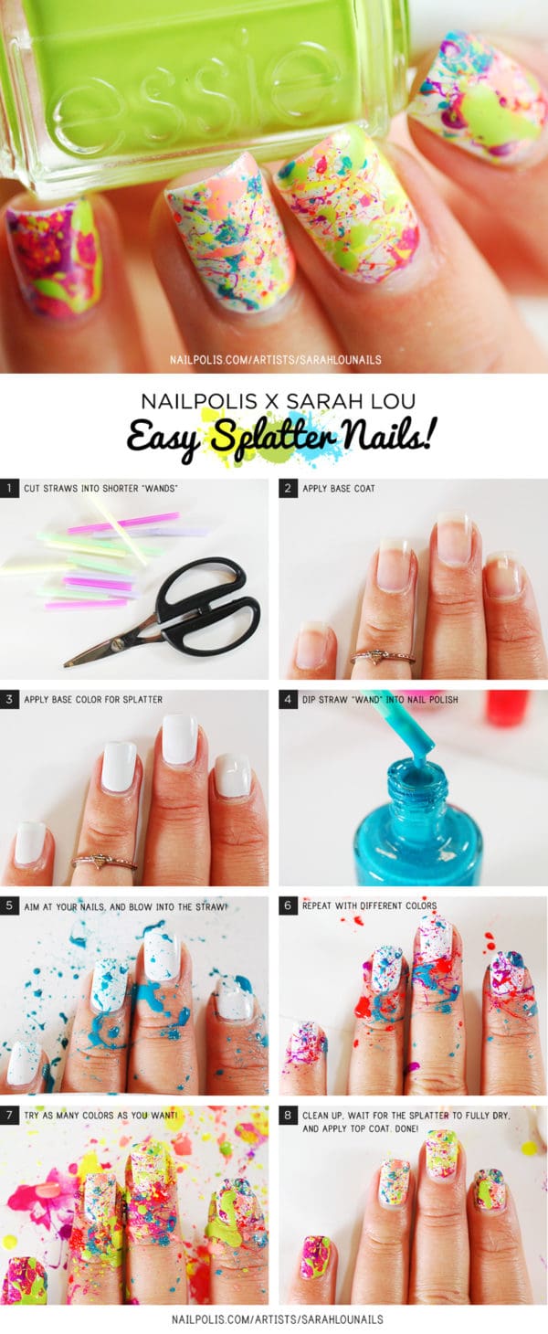 10 Summer Inspired Pretty Nail Art Tutorials and Methods