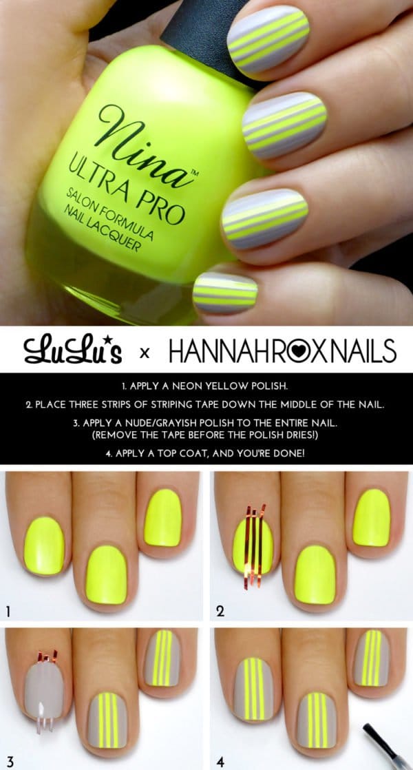 10 Summer Inspired Pretty Nail Art Tutorials and Methods