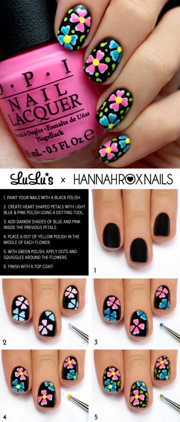 10 Summer Inspired Pretty Nail Art Tutorials and Methods