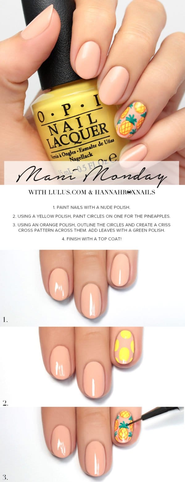 10 Summer Inspired Pretty Nail Art Tutorials and Methods