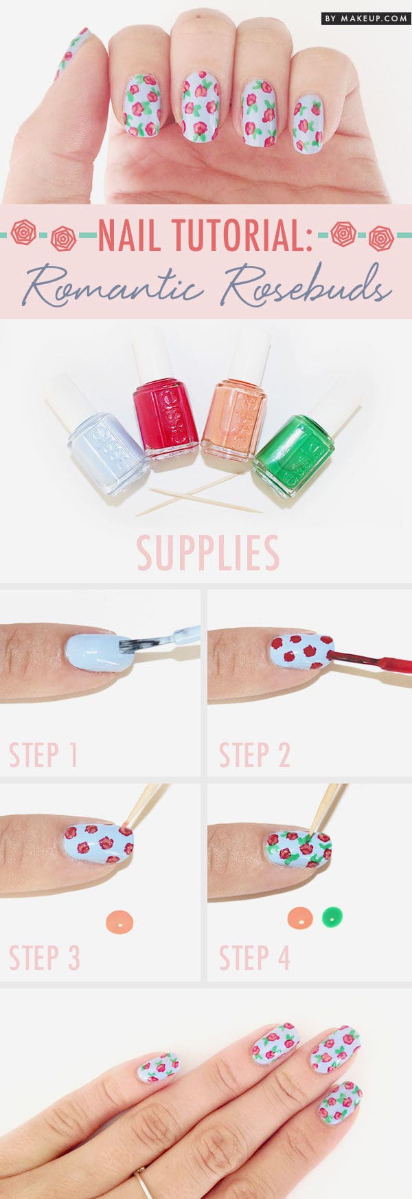 10 Summer Inspired Pretty Nail Art Tutorials and Methods