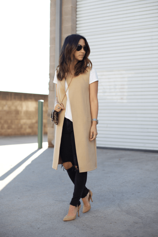 Perfect Time For Long Vest Look. 20 Outfits That Will Turn You Into a Super Chic This Season.