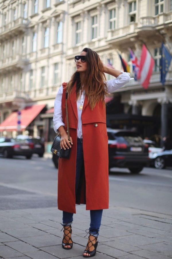 Perfect Time For Long Vest Look. 20 Outfits That Will Turn You Into a Super Chic This Season.