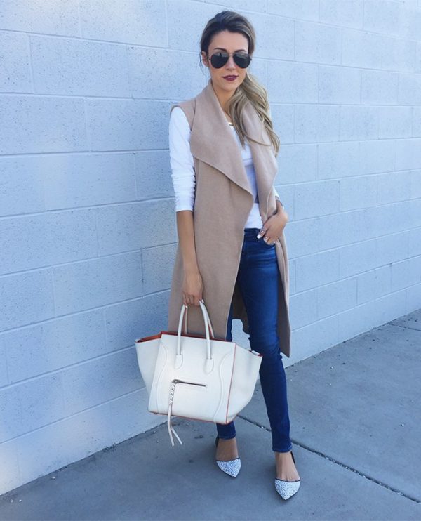 Perfect Time For Long Vest Look. 20 Outfits That Will Turn You Into a Super Chic This Season.