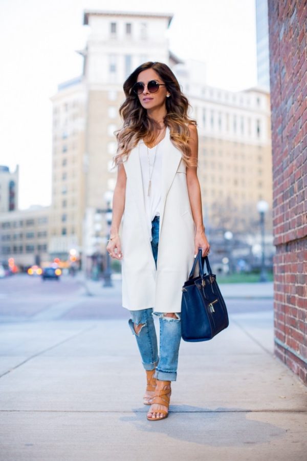 Perfect Time For Long Vest Look. 20 Outfits That Will Turn You Into a Super Chic This Season.