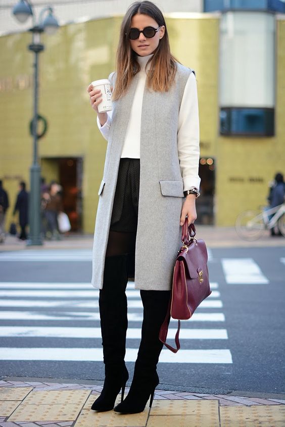 Perfect Time For Long Vest Look. 20 Outfits That Will Turn You Into a Super Chic This Season.