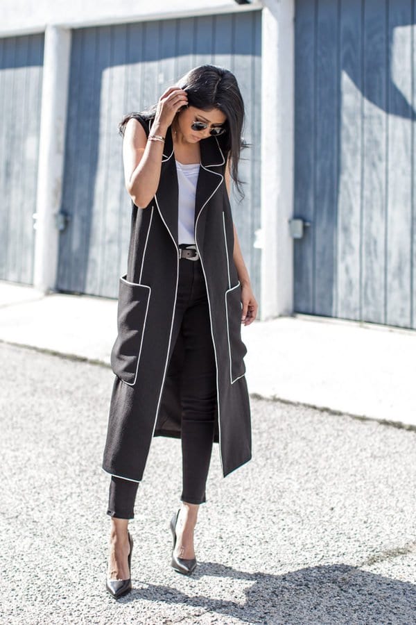 Perfect Time For Long Vest Look. 20 Outfits That Will Turn You Into a Super Chic This Season.