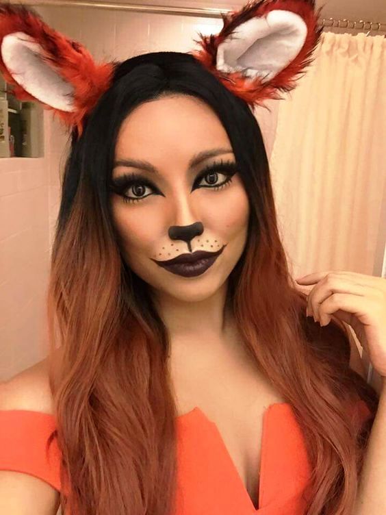 Halloween Transformation: Cute Fox Makeup Ideas - ALL FOR FASHION DESIGN Devil Costume For Women Makeup