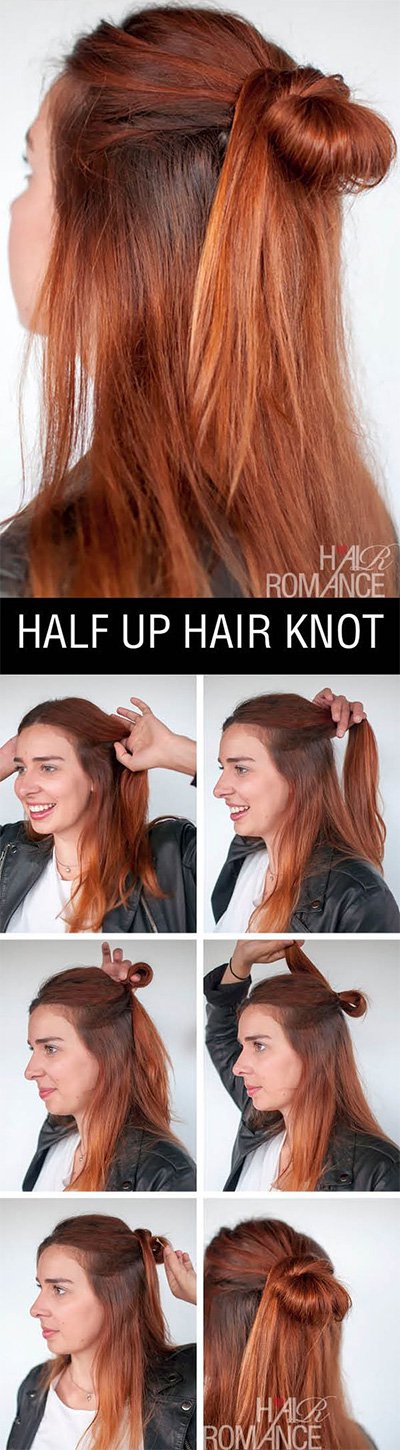 Make The Perfect Half –Up Bun: 10 Ways To Do It