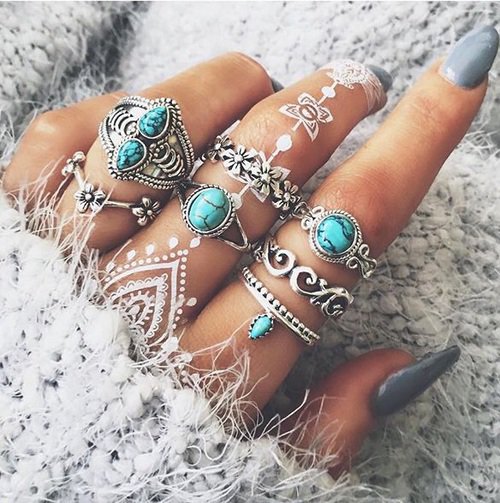 How To Combine Rings For Best Boho Look