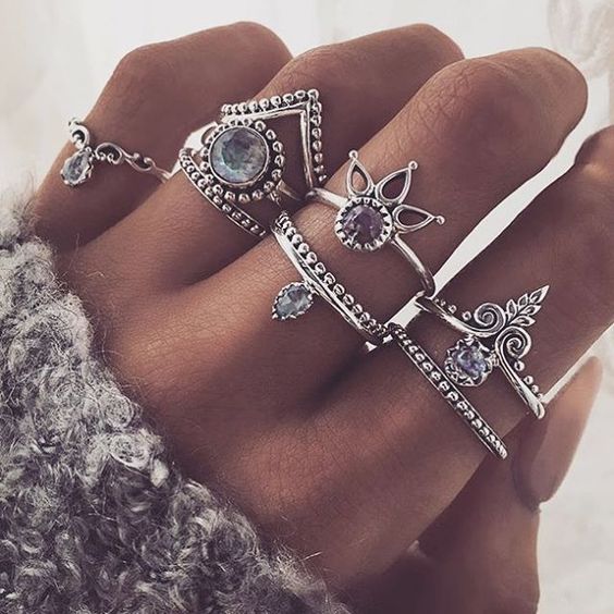How To Combine Rings For Best Boho Look