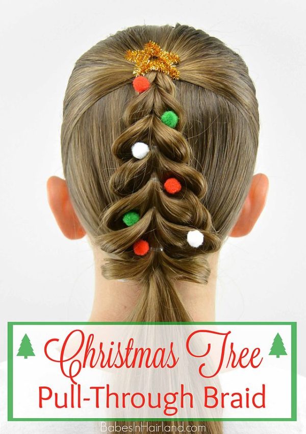 Christmas Hairstyles For The Little Princesses, Easy to Be Copied.