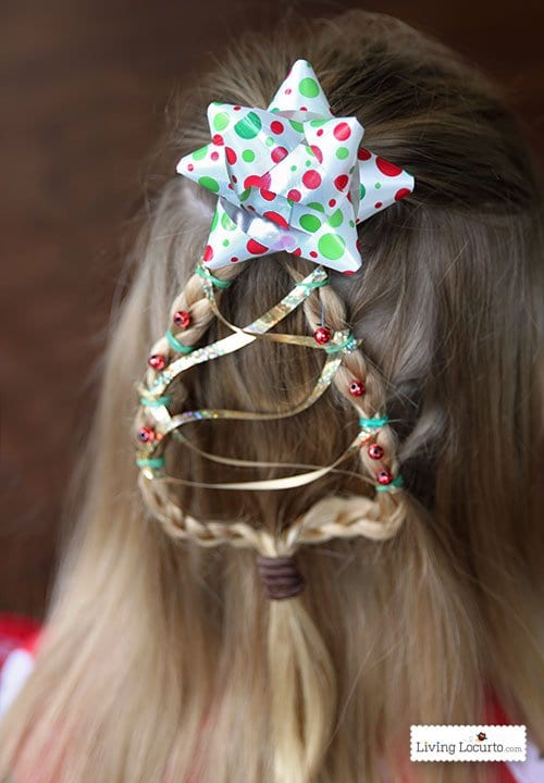 Christmas Hairstyles For The Little Princesses, Easy to Be Copied.