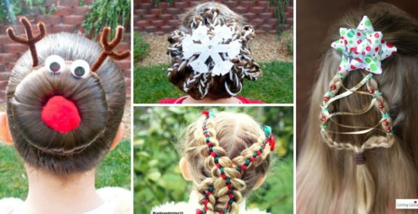 Christmas Hairstyles For The Little Princesses Easy To Be