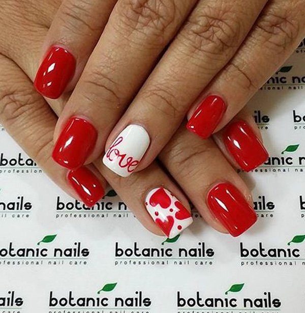 Lovely Nails Art  Ideas For The Valentine’s day