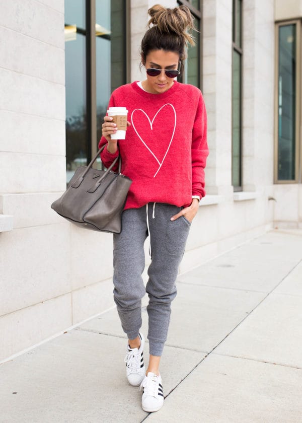 Heart Detailed Outfit,Ideal Outfit Fit The Valentine’s Day