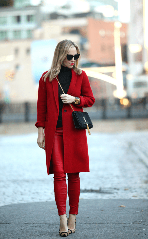 Romantic Red Colored Outfit,For The Valentine’s Day