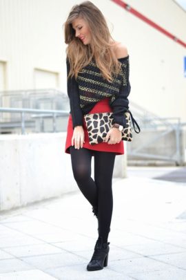 12 Stylish Red Skirts And Fashionable Combinations That Will Inspire ...