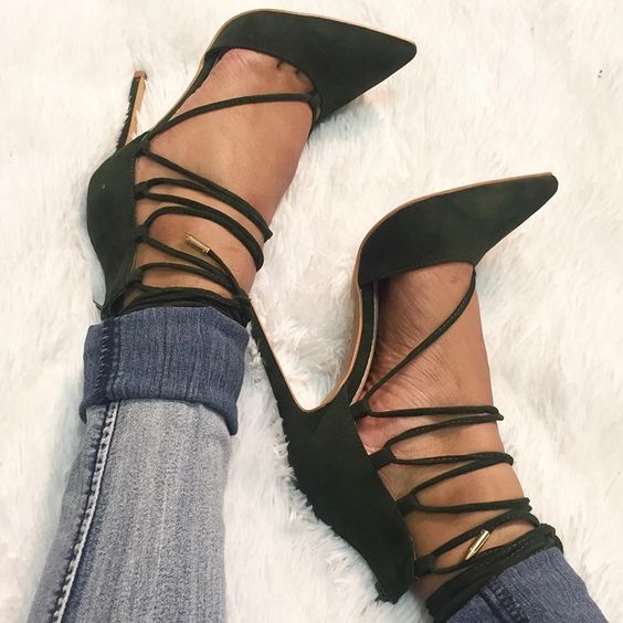 Trend Up And Lace Up! The New Sexy High Heels Trend This Season