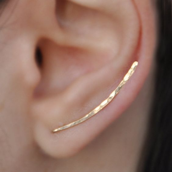 A Simple Necessity :Small Golden Eye Catching Earrings